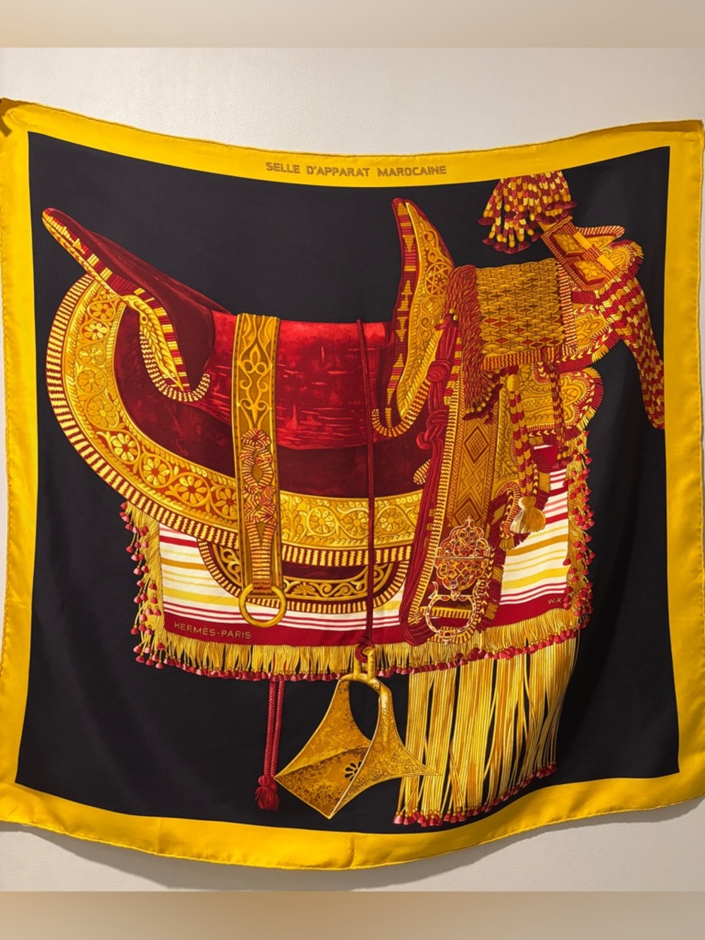 Hermès Silk Scarf 2008 Carré 90 Ceremonial Saddle - Selle d’Apparat Marocaine